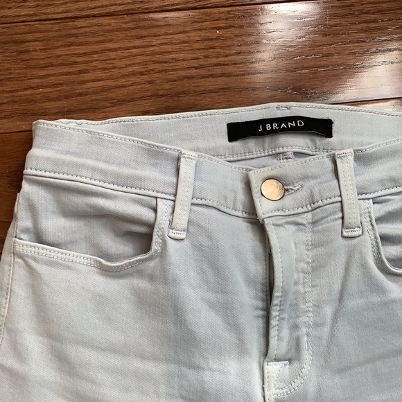 JBrand Cropped Zip dove grey stretch ankle skinny - Picture 2 of 4